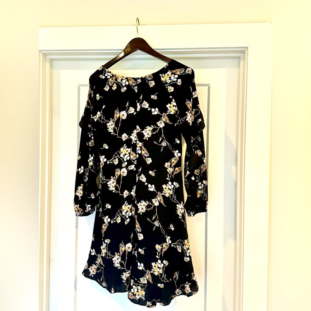 Women’s black floral dress